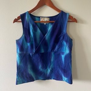 Designs by Naomi Blue Tie-Dye Tank Top